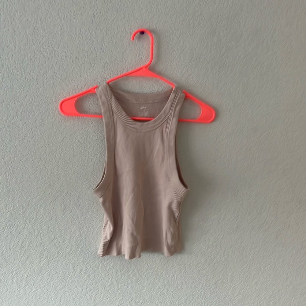 aerie ribbed blush tank top